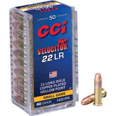 CART CCI C/22LR VELOCITOR 40GR COPPER PLATED HOLLOW POINT (50/5000)