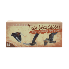 BOITE DE 10 CART JOCKER BIO TRIO SOFT BECASSIERE CUIVRE 29G  C/12/70/25 PB 7/8/9
