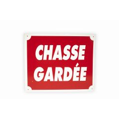 Chasse gardée dim 25 x 30 cm alu