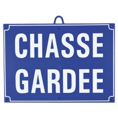 Chasse gardée dim 28 x 20 cm, Bleu