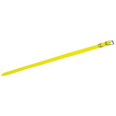 Collier fluo en PVC souple - Jaune