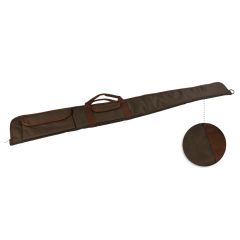 Etui Fusil toile Marron 2 Poches long 130 cm