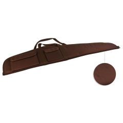 Etui Carabine toile Marron 2 Poches long 120 cm