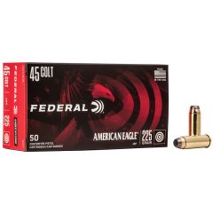 Munitions FEDERAL C/45 Colt 225gr JSP - Boîte de 50