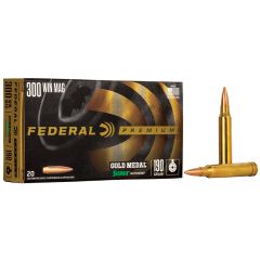 Munitions FEDERAL C/300 Win Mag 190gr Sierra Matchking BTHP - Boite de 20