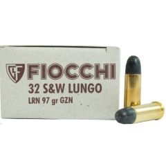 Cartouches Fiocchi c/.32 S&W long - Lrntfl - 97 grs