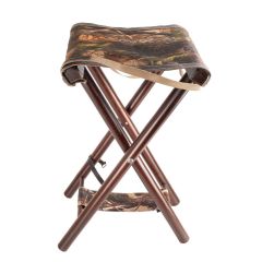 Siège de 60 cm en bois avec assise tissu Camo