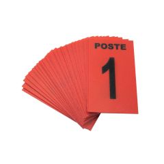 Jeu de 24 cartes de poste + 3 cartes neutres Januel - Rouge