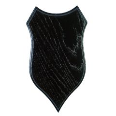 Ecusson Januel en chêne foncé pour chevreuil 210mm x 130mm