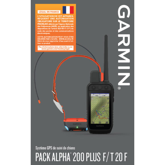 PACK GPS GARMIN ALPHA 200F PLUS T20R VERSION F