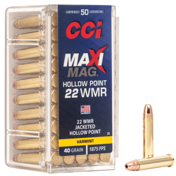Cci C/22Wmr Maxi Mag JHP 40 Grains (50/2000)