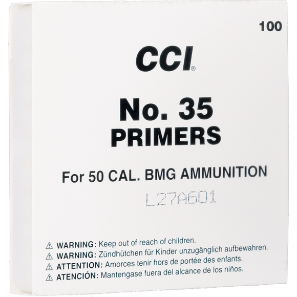 AMORCE CCI 50 BMG / 12,7 x 99 mm OTAN N°35 (100/2500)