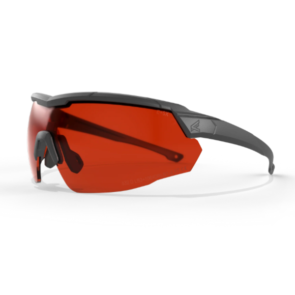 LUNETTES EDGE TACTICAL ROLLING THUNDER - NOIRE - PROTECTION LASER VERT