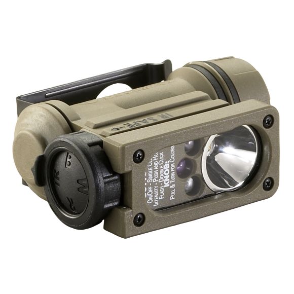 Lampe Streamlight sidewinder compact II militaire - avec clip vision nocturne/piles - Coyote