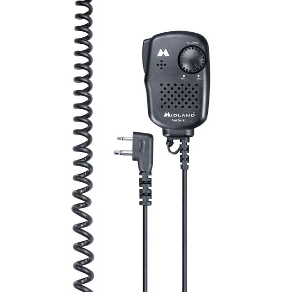 OREILLETTE MIDLAND MA26-XL Microphone pour radios 2 Broches pour G9