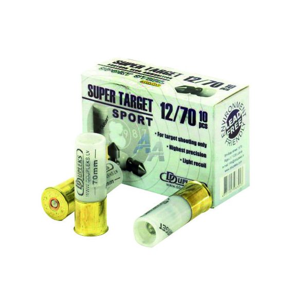 Cartouche a balle DDupleks super target 12/70 - Boite de 10