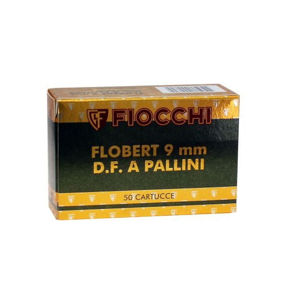 Cart Fiocchi 9 flobert double charge balle ronde 7.40mm (Boite de 50)