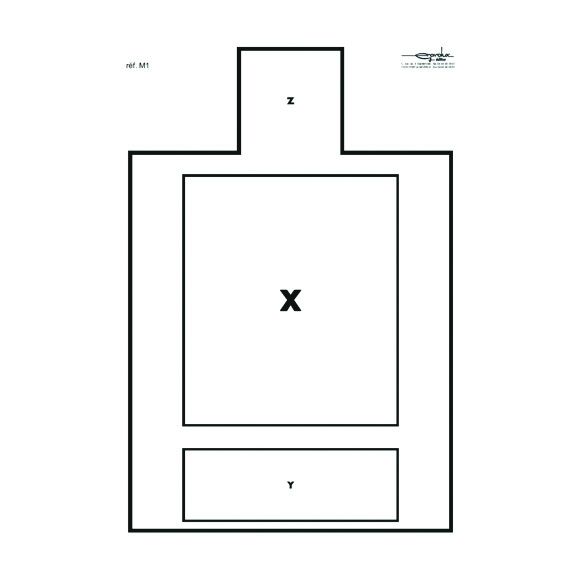 Cible gravolux M1 g0520 - 50x70 cm - carton - par 100