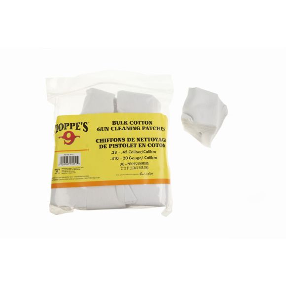 Patch de nettoyage Hoppe's n°4 - c/.38 a c/.45 et c/.410 a c/20 - 500 pieces