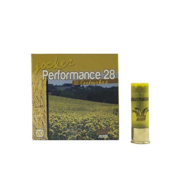 Boite de 25 Cartouches Jocker Performance 28 c/20/70/16 - Bourre jupe - n°6