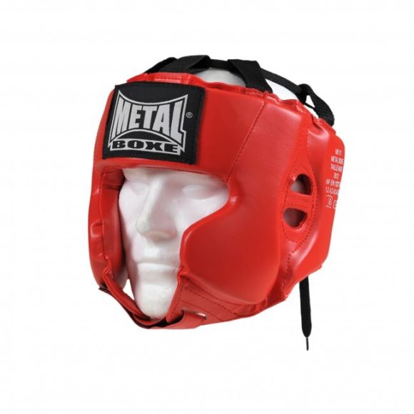 Casque entrainement Metal Boxe - Rouge