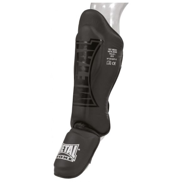 Protège tibias/pieds Metal Boxe - Noir - XL