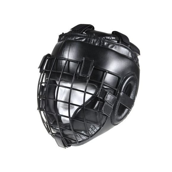 Casque de protection a grille Metal Boxe - Noir - S