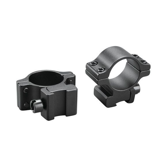Paire colliers aluminium Tasco pour Rail 11 mm - Diamètre 25,4 mm - Moyen - Noir mat